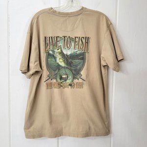 Live To Fish T Shirt